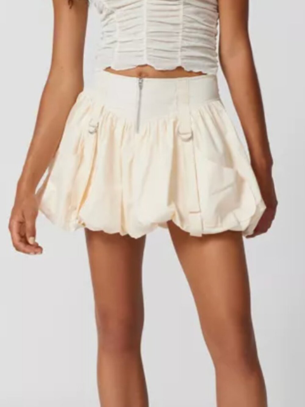 UO Myra Drop-Waist Bubble Mini Skirt